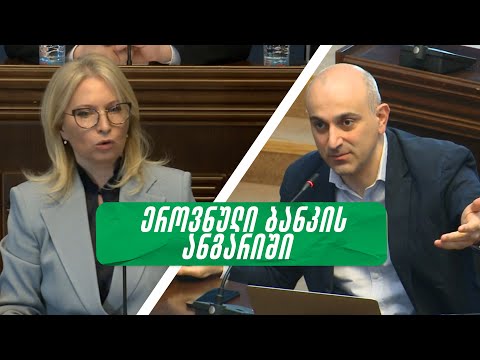 ეროვნული ბანკის ანგარიშის განხილვა საფინანსო-საბიუჯეტო კომიტეტზე