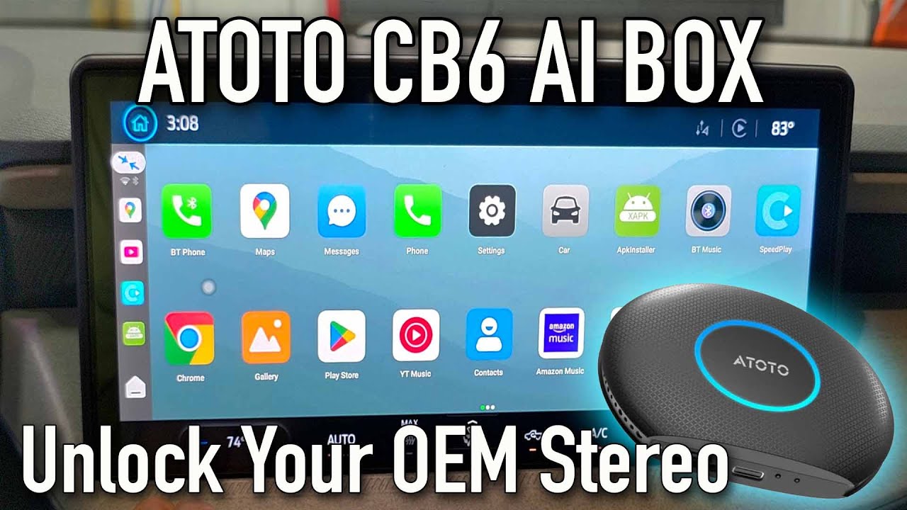 ATOTO CB6 AI BOX エンターテイメントaibox ATOTO CB6 CarPlay AI Box - Perfect for Big Screens Like Ford