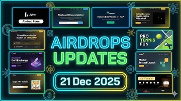 (18,19,20,21-Dec-2025) Airdrops Updates 