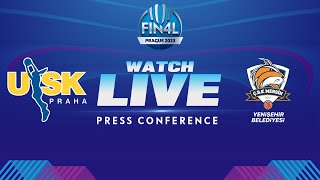 ZVVZ USK Praha v CBK Mersin Yenisehir Bld - Press Conference | EuroLeague Women 2022