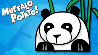 How to Draw A PANDA Using Letters and Numbers with Muffalo Potato screenshot 3