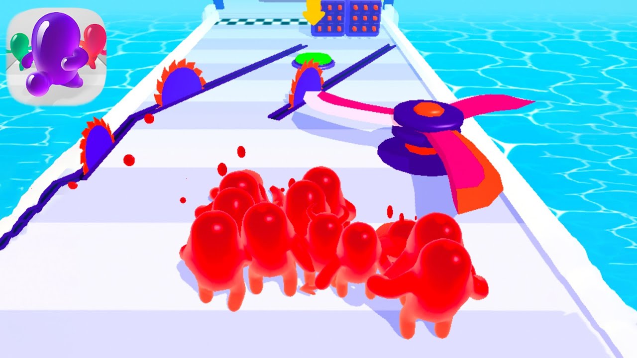 Join Blob Clash 3D- Android/iOS Gameplay Max Level (89-94) Max Skills Stack Colors LKJU789U
