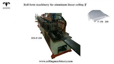 Metal ceiling machine aluminum ceiling machine  Linear ceiling F150 F200 machine DM-F-200
