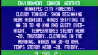 Winnipeg Environment Canada Weather Channel