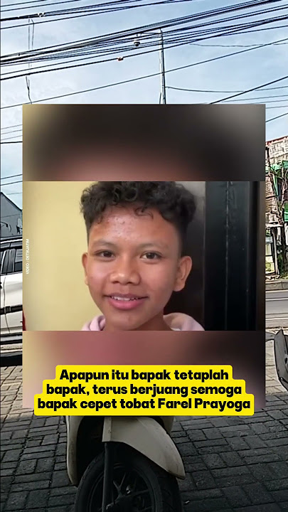 Farel Prayoga's disappointed expression could not be hidden after his father was arrested by the ...