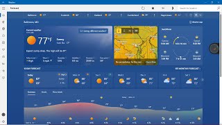 YouTube Recording Weather: Hot Day Forecast in Maryland