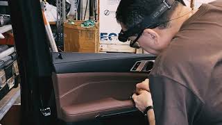 how to remove front door panel &amp; how to remove window sweep on a 2023 BMW X5