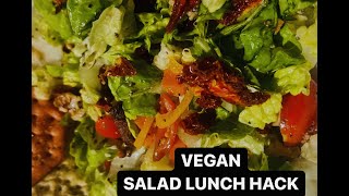 VEGAN UPSIDE DOWN SALAD LUNCH HACK