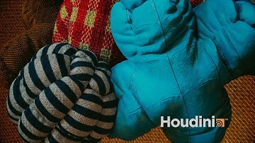 Colorful Inflatable Pillows // Houdini Simulation Showcase