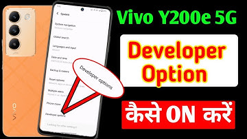 Vivo Y200e 5g me developer option kaise on kare / how to enable 5g developer option in vivo y200e me
