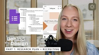 Research Plan + Recruiting for UX Design Projects | Behind the Design Part 1 screenshot 5