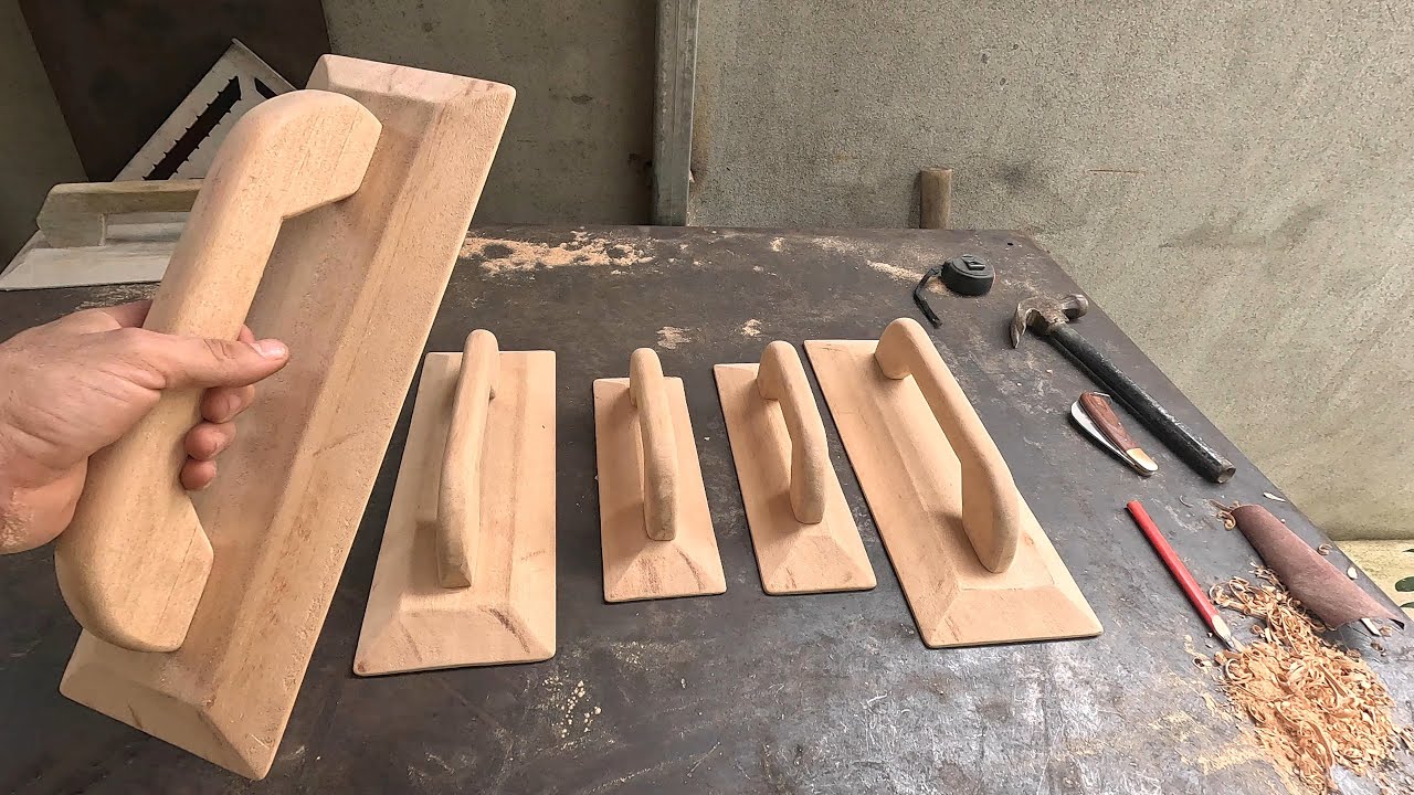 Como hacer llanas de madera para revoque, aplanado o repello