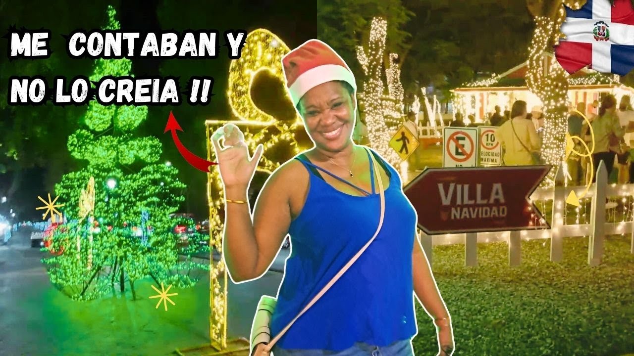 Cubana se Impresiona con el Brillo de la Navidad Dominicana