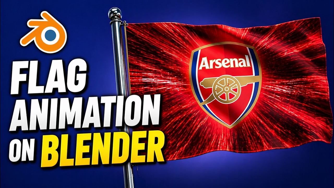 Realistic Flag Animation on Blender [Arsenal Editon] - YouTube