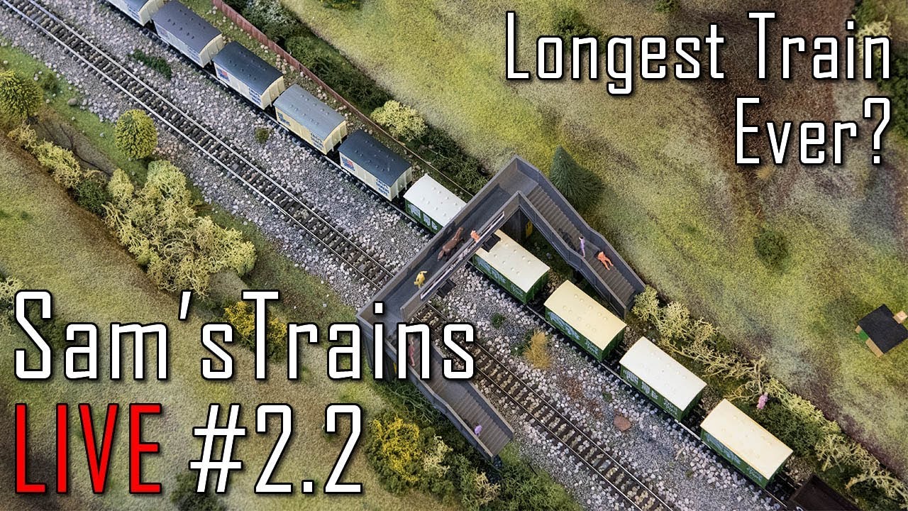 Sam'sTrains Live: S2 EP2 - Building the Longest Train Ever! - YouTube