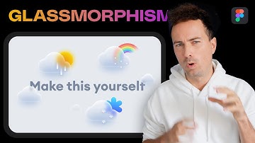 Glassmorphism weather icons tutorial in Figma