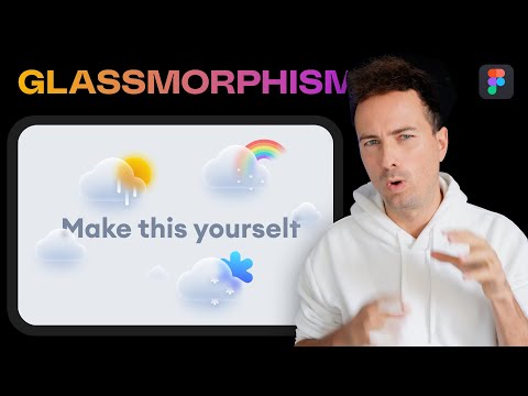 Glassmorphism weather icons tutorial in Figma