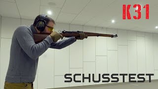 Schmidt-Rubin K31 7,5X55 Schusstest