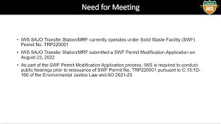 NJDEP EJ Public Hearing Interstate Waste Services SAJO - March 2, 2023