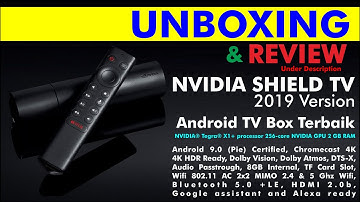 UNBOXING NVIDIA SHIELD TV 2019 Version And First Boot Display with 3DMark Benchmark Test Video