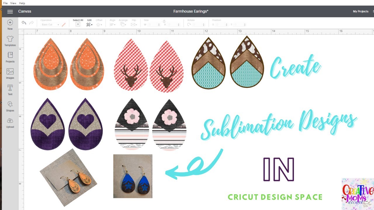 Sublimation on sublimation keychains using Cricut design space: dimensions  are below :) 