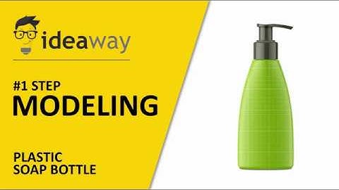 3DS max  Modeling soap bottle