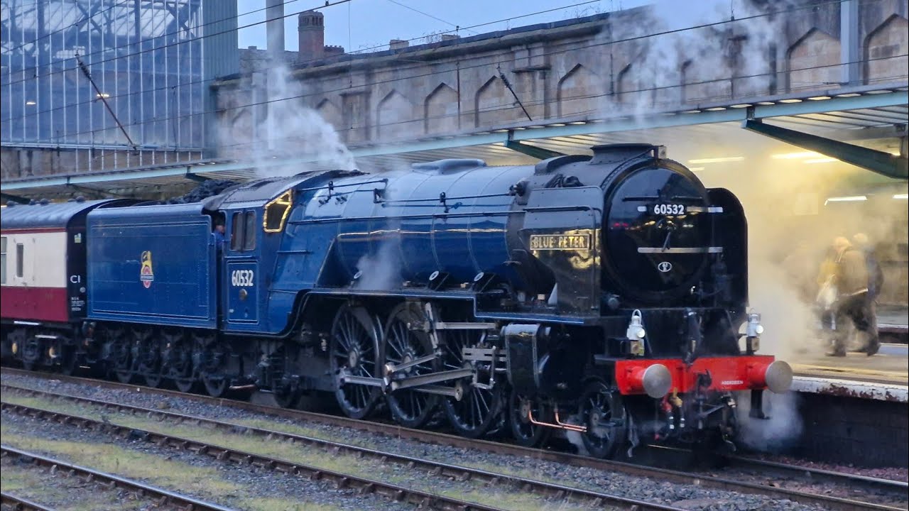 'Solo Surviving' LNER A2 'Blue Peter' works 'The Cumbrian Mountaineer' to Carlisle, 12th of Feb 2026