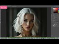 Quick Guide with Cassandra Lesson 21: How to change gray hair color to light green with photoshop
