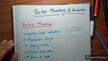 Boiler mountings and accessories | power plant engineering | mechanical engineering