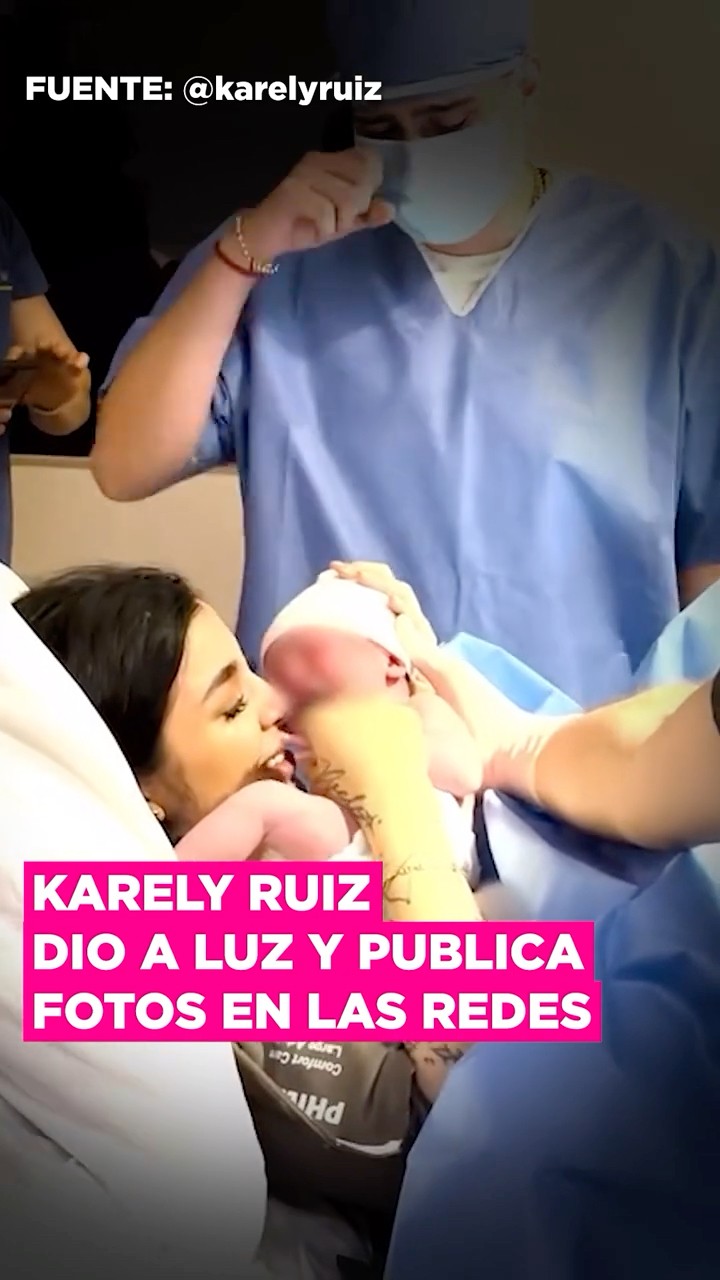 Karely Ruiz presenta a su bebé @soyfeliperangel