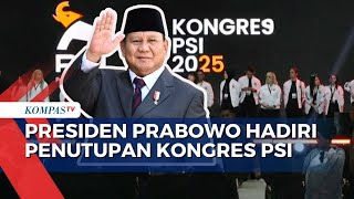 Presiden Prabowo dan Wapres Gibran Hadiri Penutupan Kongres PSI 2025 di Solo