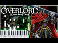 Go Cry Go OP2 Overlord II PIANO TUTORIAL