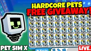 🔴LIVE! Pet Simulator X HARDCORE Pets & GEMS FREE Giveaway!