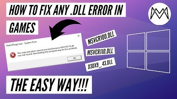 How to Fix Any .DLL Error in Games | The EASY Way!!! | MSVCR100.DLL, MSVCR110.DLL, D3DX9.DLL