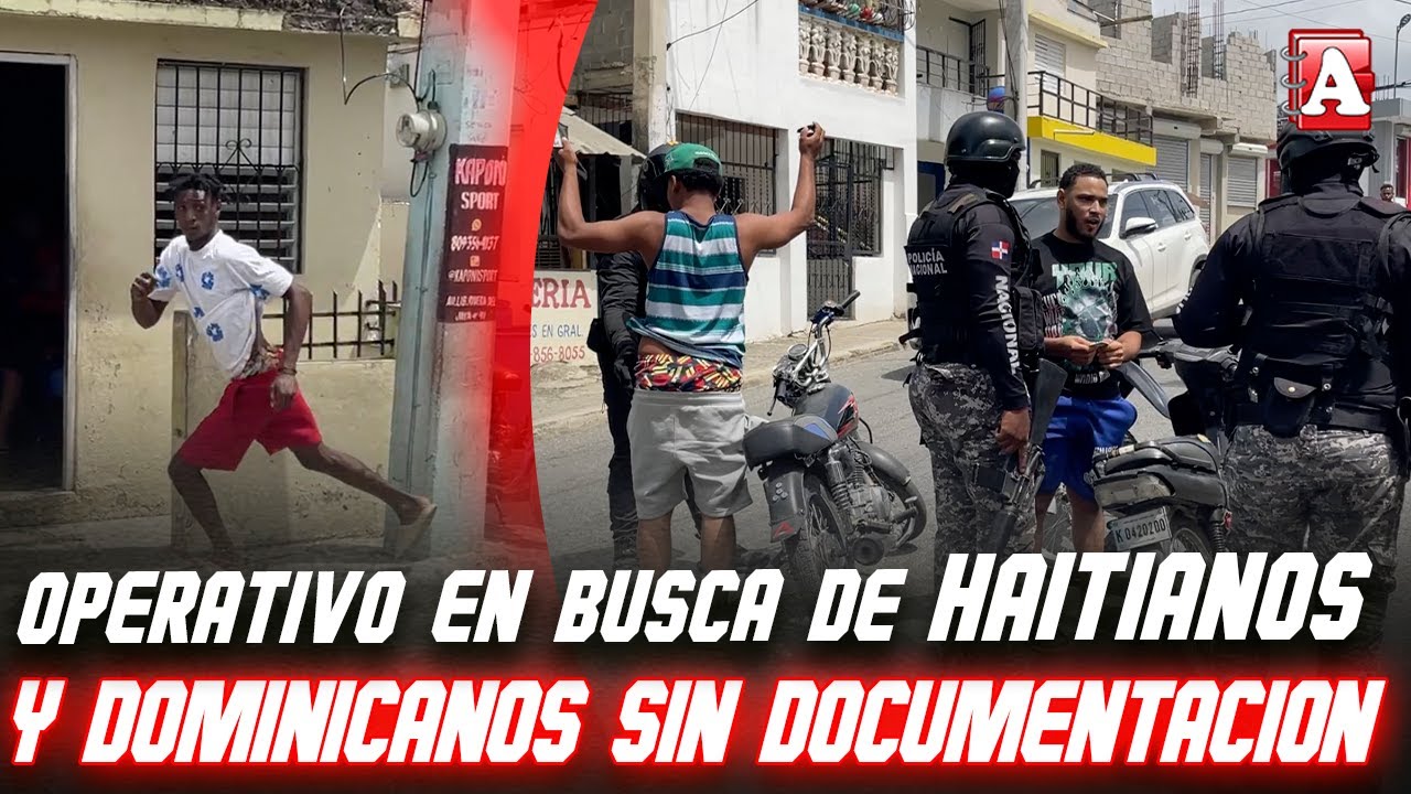 HAITIANOS ILEGALES SON DETENIDOS EN OPERATIVO PREVENTIVO EN SFM