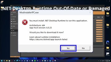 Vortex Mods Not Installing - "You must install .NET Desktop Runtime to run this application." SOLVED
