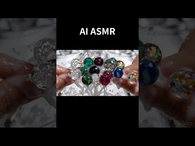 【音フェチ】無限に見ていられる宝石ASMR💎 Gems Squeezing ASMR #asmr #visualasmr #ai
