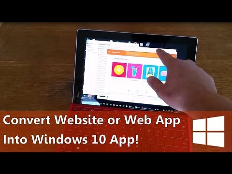 Surfaceのクイックヒント：任意のWebアプリをWindows10アプリに変換する