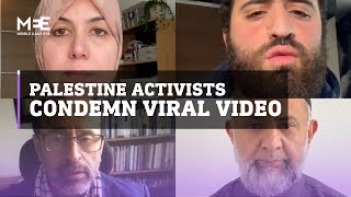 UK Palestine activists speak out against anti-semitic video