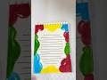 Border design for project #frontpage #titlepage #foryou #viral #shorts