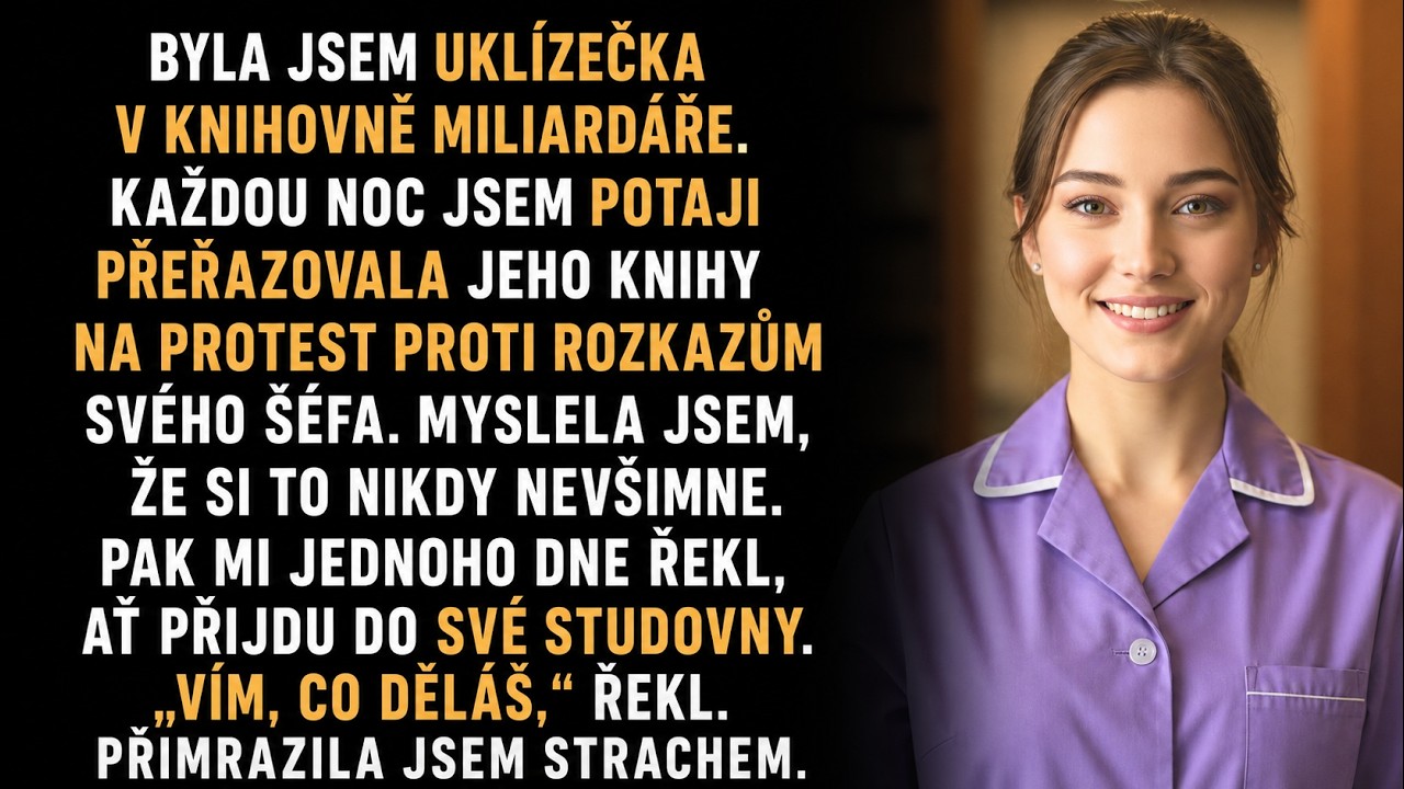 Byla to obyčejná úterní noc, když jsem v obrovské knihovně pana Lanea zrovna uklízela prach a potichu přeskládala jeho knihy. Najednou mě zavolal do pracovny. „Vím, co jste dělala,“ řekl a mně se...
