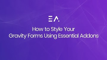 Elementor Widgets: EA Gravity Forms for Elementor
