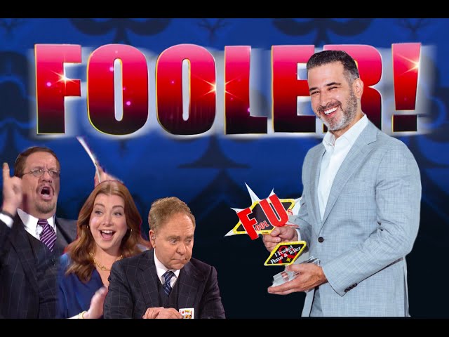 Magician Andy Gershenzon  FOOLS Penn and Teller with INSANE and IMPOSSIBLE card trick!! class=