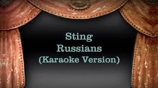 Sting - Russians (Karaoke Version) Lyrics