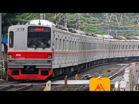 [4K] Stasiun Karet: Kompilasi KRL JR 205, TM 6000, EA 203, CLI-125 | KRL Commuter Line (1/4)