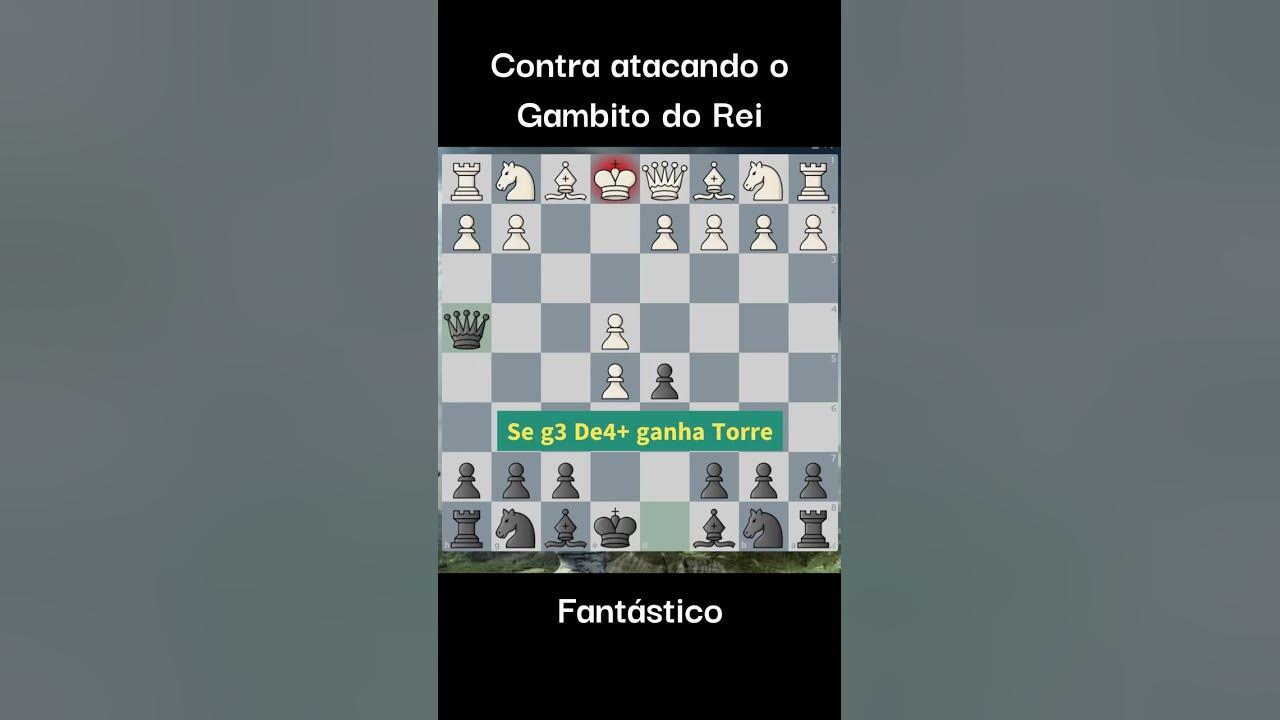 TRAP TOP IN KING'S GAMBIT Armadilha TOP no Gambito do Rei #chess