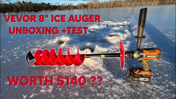 HOW TO MAKE A POWER ICE AUGER FOR 15 BUCKS!!!!!!!! 