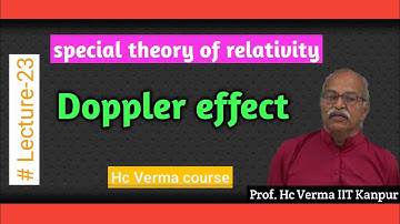 Ep-23 Doppler effect by HC Verma IIT kanpur|| physics|| relativity|| IIT-JAM PHY, BSC, MSC| in hindi