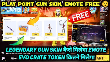 GOOGLE PLAY POINT SE EMOTE, GUN SKIN FREE KAISE MILEGA | EVO GUN BOX PACKAGE MEIN KITNE TOKEN MILEGA
