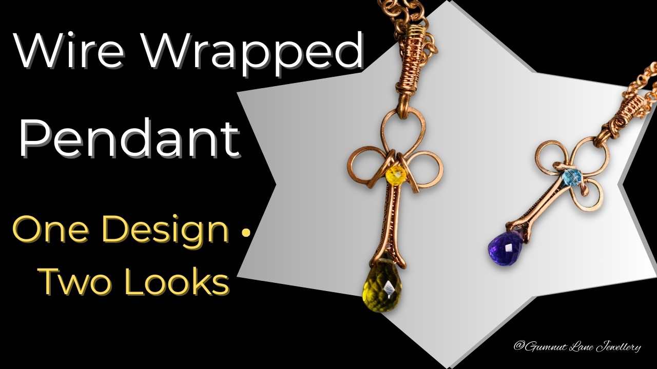Урок по изготовлению подвески из меди с проволочной обмоткой | Для начинающих и среднего уровня